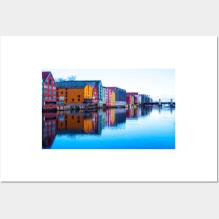 Trondheim waterfront, Norway Posters and Art